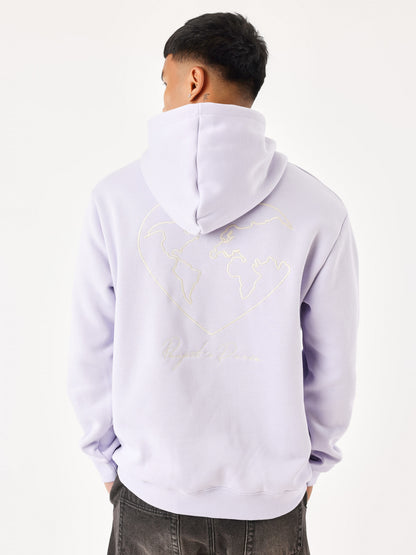 SUDADERA CON CAPUCHA CORAZÓN "HEART" DEL MUNDO - VIOLETA - PROJECT X PARIS | 2422130-PH