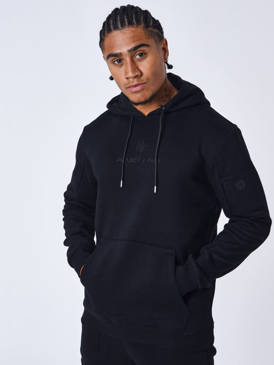 SUDADERA CON CAPUCHA TECHWEAR - NEGRO - PROJECT X PARIS | 2322042-BK