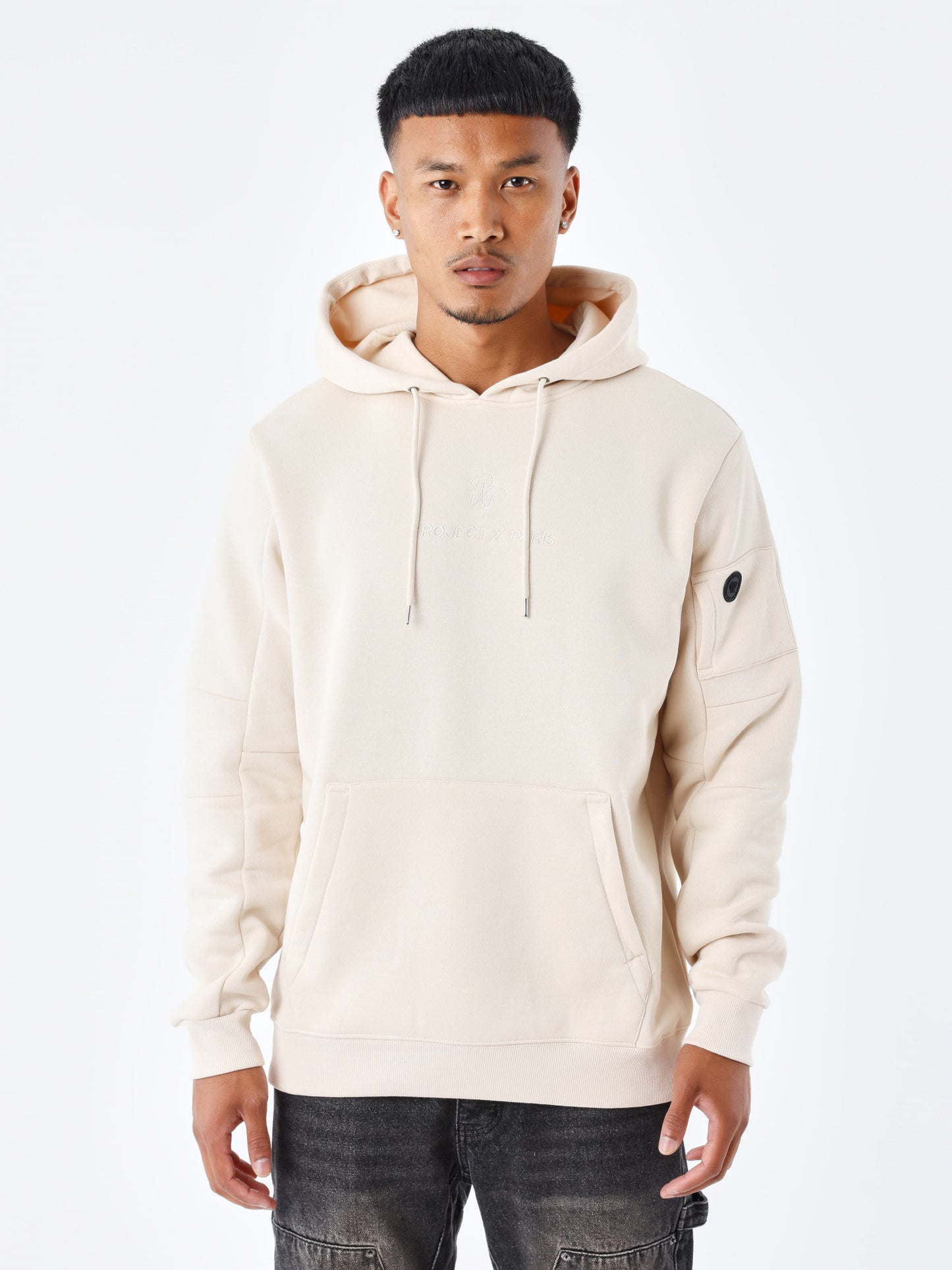 SUDADERA CON CAPUCHA TECHWEAR - BEIGE - PROJECT X PARIS | 2322042-IV