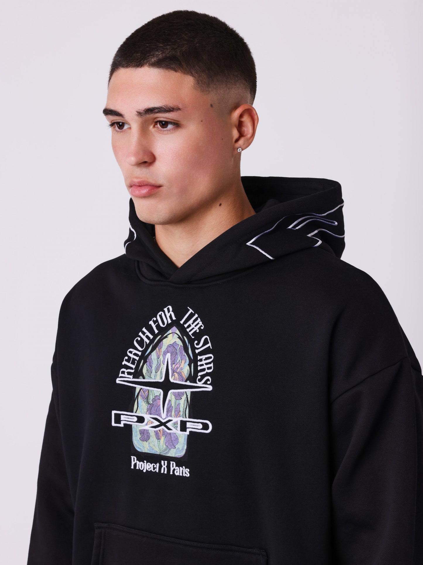 SUDADERA CAPUCHA "VITRAIL" - NEGRO - PROJECT X PARIS | PXP 2522174
