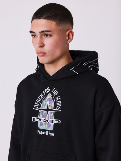 SUDADERA CAPUCHA "VITRAIL" - NEGRO - PROJECT X PARIS | PXP 2522174