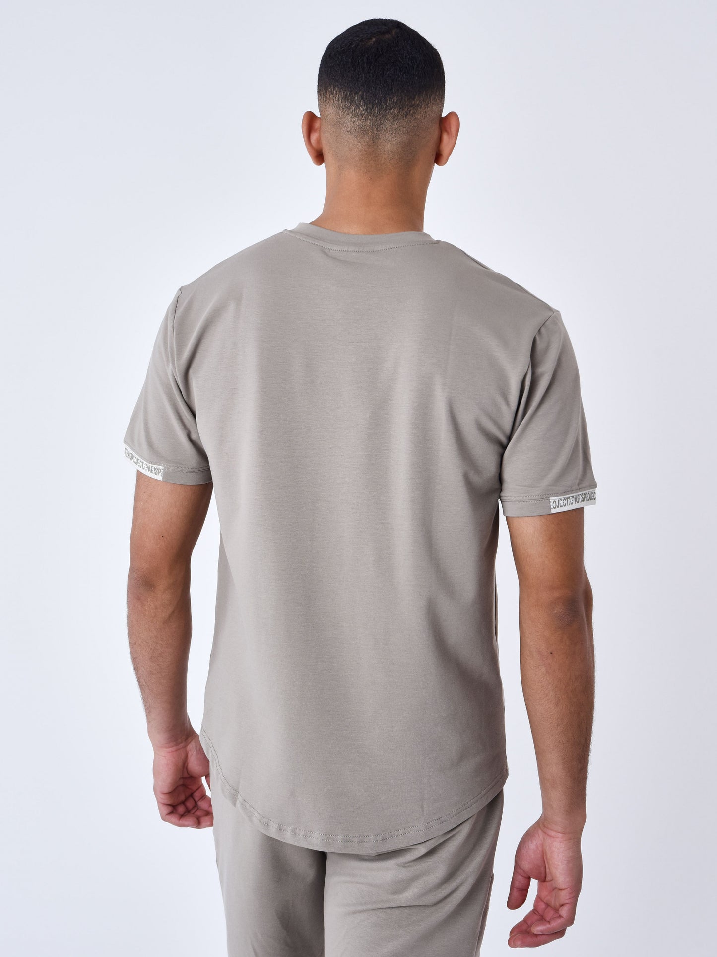 CAMISETA BRAZALETE CON LOGO BORDADO - TAUPE - PROJECT X PARIS | 2210218