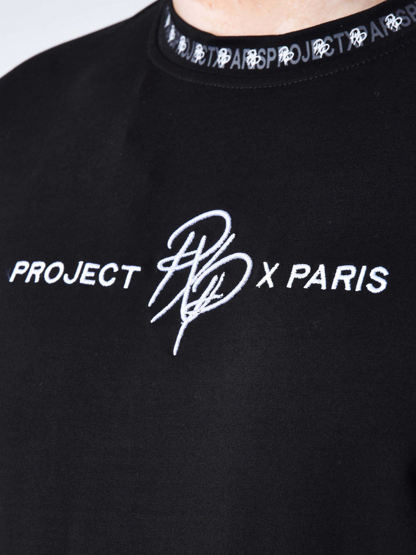 CAMISETA BRAZALETE CON LOGO BORDADO - NEGRO - PROJECT X PARIS | 2210218