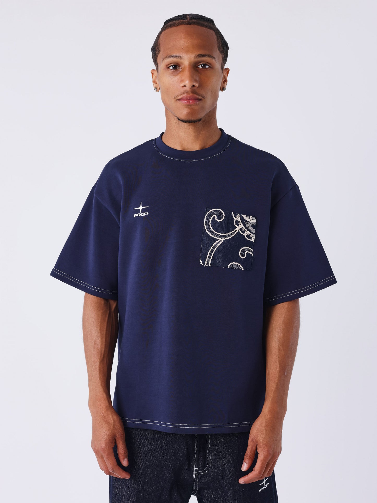CAMISETA BANDANA - AZUL MARINO - PROJECT X PARIS | 2511002-BS