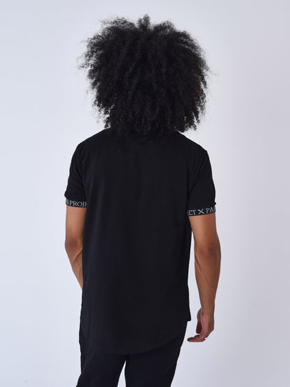 CAMISETA BRAZALETE CON LOGO BORDADO - NEGRO - PROJECT X PARIS | 2310059-BK