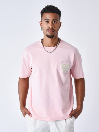 CAMISETA "CORAZÓN" - ROSA - PROJECT X PARIS | PXP 2510154-PK