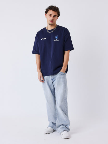 CAMISETA STREET BLOOM - AZUL MARINO - PROJECT X PARIS | 2611110_BS