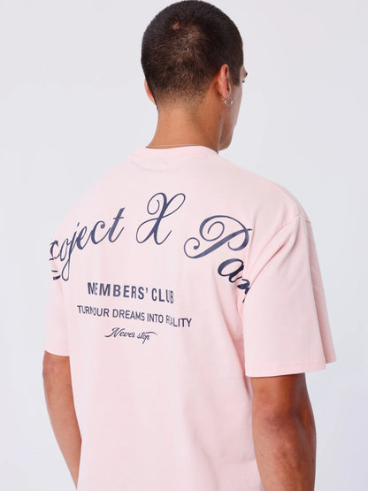 CAMISETA PXP MEMBER´S CLUB - ROSA - PROJECT X PARIS | 2512023_PK