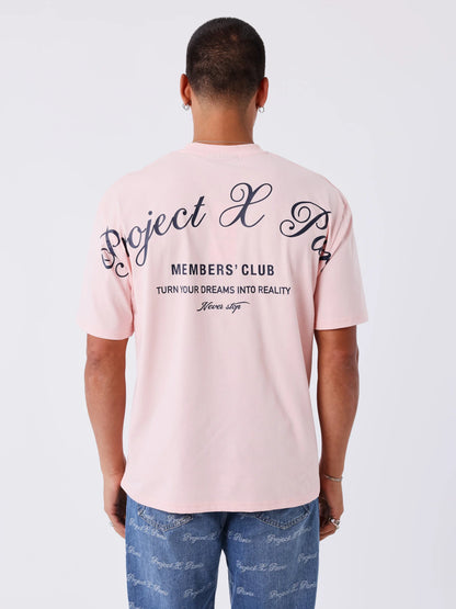 CAMISETA PXP MEMBER´S CLUB - ROSA - PROJECT X PARIS | 2512023_PK