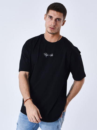 CAMISETA CON LOGO BORDADO - NEGRO - PROJECT X PARIS | T231014_BKW