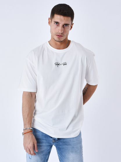 CAMISETA CON LOGO BORDADO - BLANCO - PROJECT X PARIS | T231014_OWBK