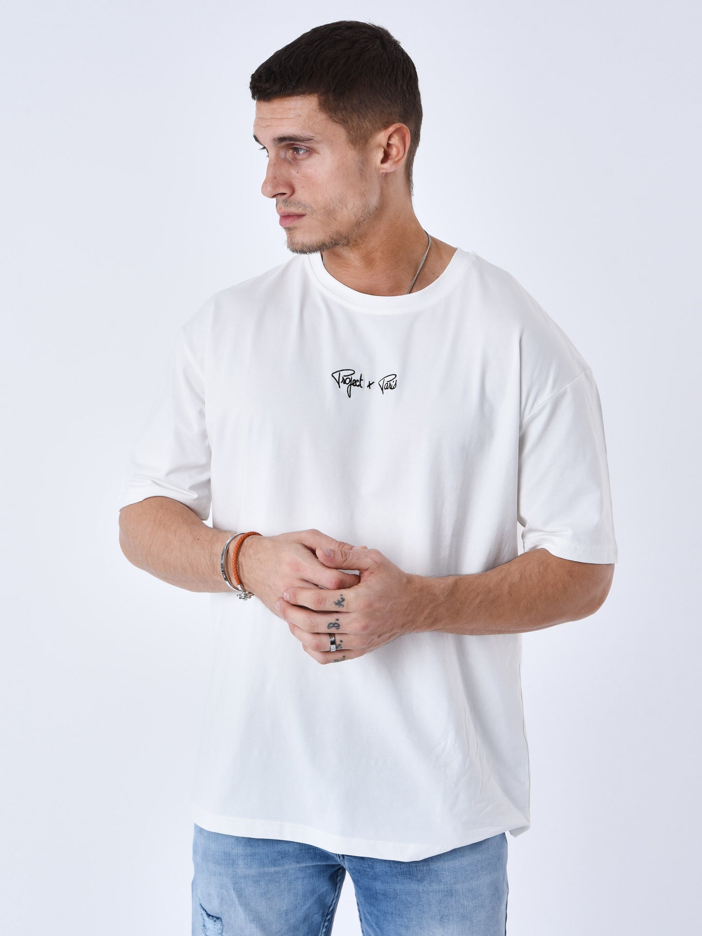 CAMISETA CON LOGO BORDADO - BLANCO - PROJECT X PARIS | T231014_OWBK