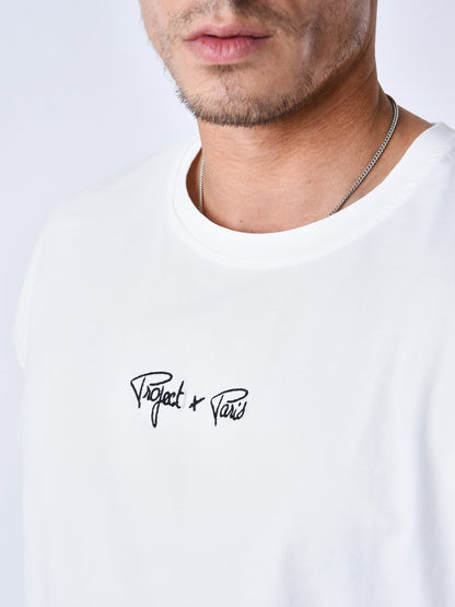 CAMISETA CON LOGO BORDADO - BLANCO - PROJECT X PARIS | T231014_OWBK