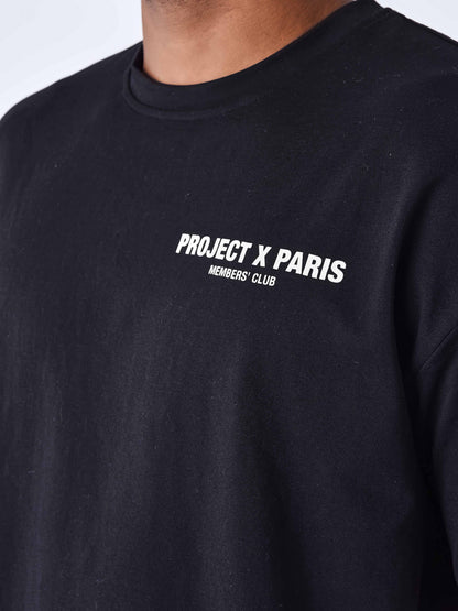 CAMISETA "CLUB DE SOCIOS" - NEGRO - PROJECT X PARIS | 2410124-BKCC