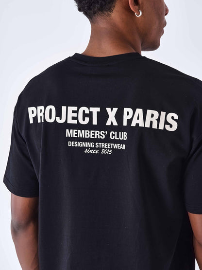 CAMISETA "CLUB DE SOCIOS" - NEGRO - PROJECT X PARIS | 2410124-BKCC