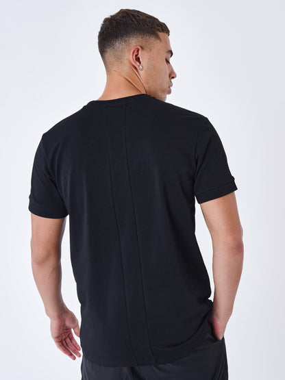 CAMISETA TECHWEAR CON LOGO BORDADO - NEGRO - PROJECT X PARIS | 2310067-BK