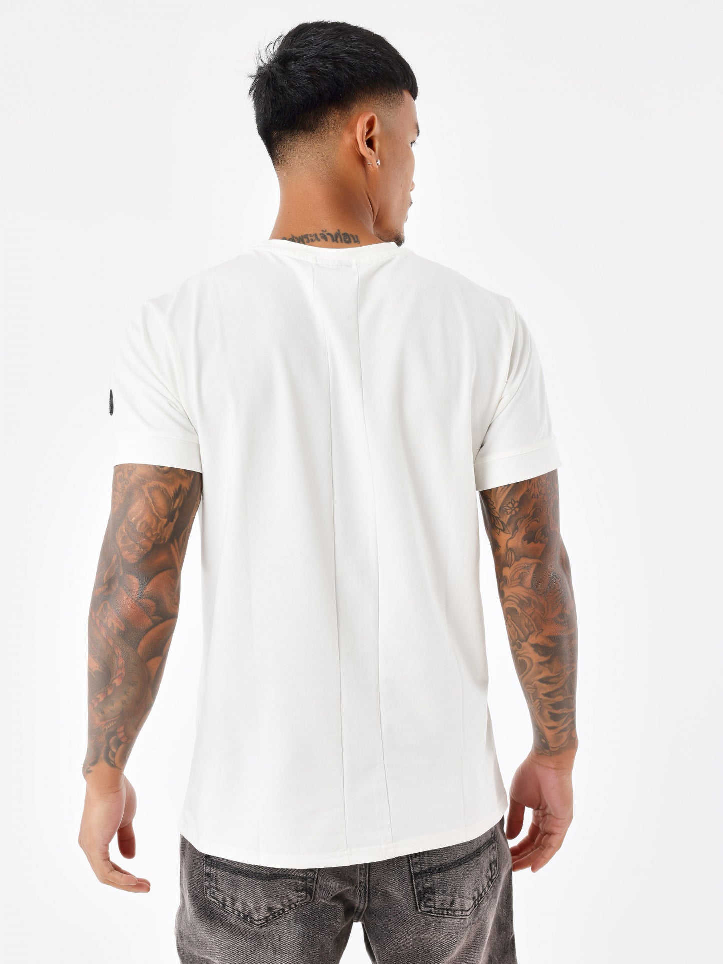 CAMISETA TECHWEAR CON LOGO BORDADO - BLANCO - PROJECT X PARIS | 2310067-OW