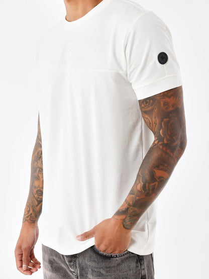 CAMISETA TECHWEAR CON LOGO BORDADO - BLANCO - PROJECT X PARIS | 2310067-OW