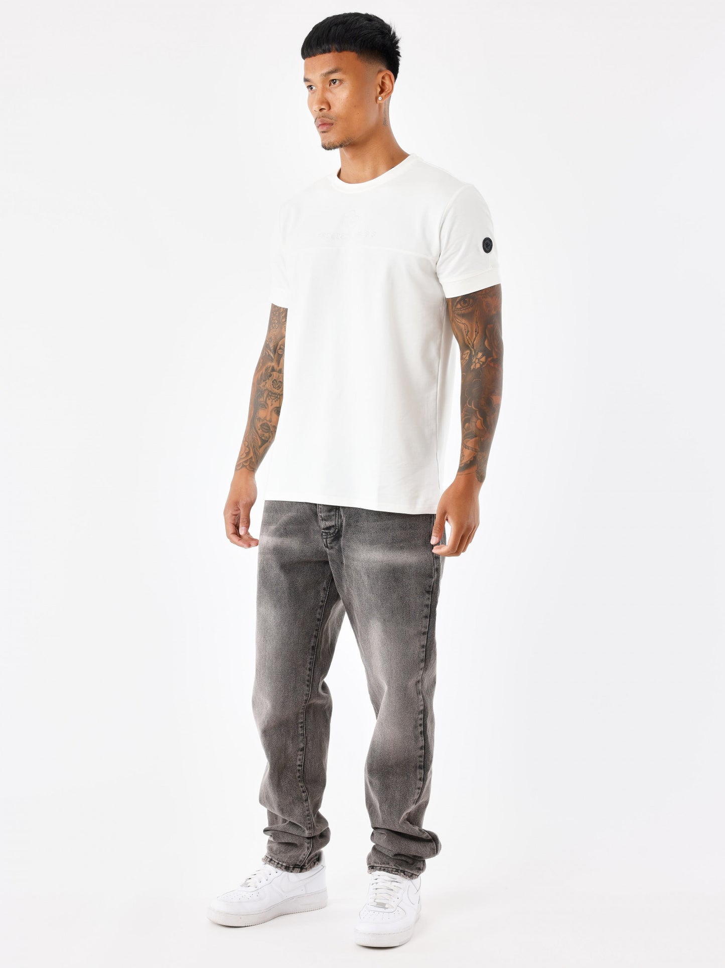 CAMISETA TECHWEAR CON LOGO BORDADO - BLANCO - PROJECT X PARIS | 2310067-OW