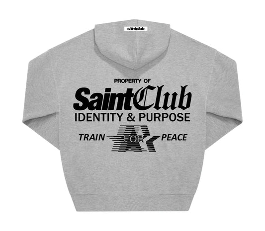 SUDADERA CON CAPUCHA "TRAIN" - GRIS - SAINT DEPT