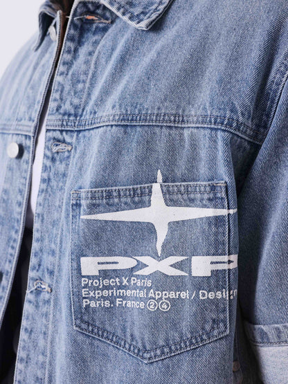 CAMISA MANGA CORTA VAQUERA - AZUL - PROJECT X PARIS | PXP U2693103-LB