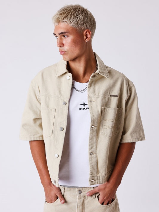 CAMISA MANGA CORTA KNOCKOUT - BEIGEL - PROJECT X PARIS | PXP U2693101-SG