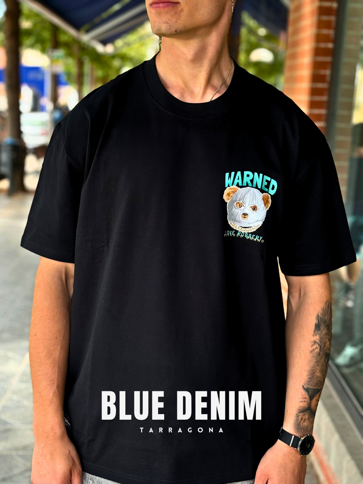 CAMISETA "WARNED" - NEGRO - BLESSED BRAND | BL3SSED